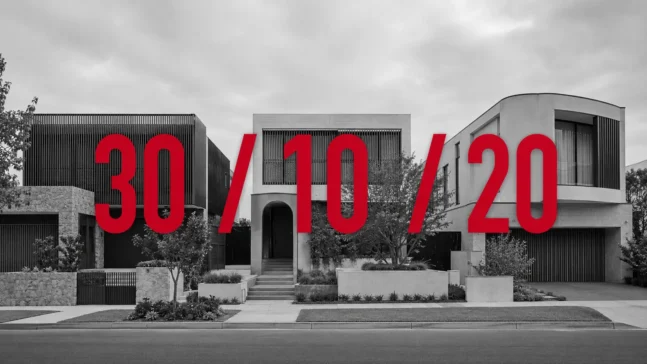 The 30-10-20 profit model for boutique builders